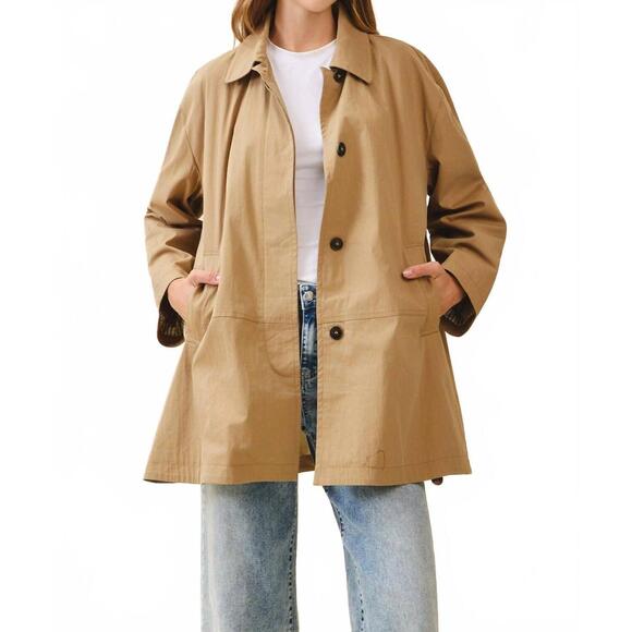 TCEC Jackets & Blazers - NEW TCEC relaxed fit long sleeve utility jacket in mocha